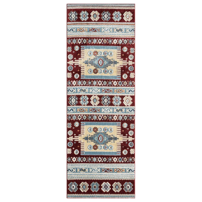 United Weavers Stratton Burgundy 675-71334 2 ft. 7 in. X 7 ft. 2 in. Rectangle Rug
