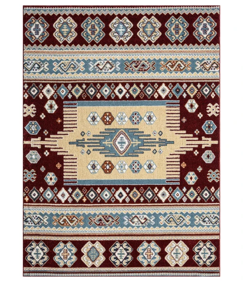 United Weavers Stratton Burgundy 675-71334 7 ft. 10 in. X 10 ft. 6 in. Rectangle Rug