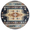 United Weavers Stratton Navy 675-71364 7 ft. 11 in. X 7 ft. 11 in. Round Rug