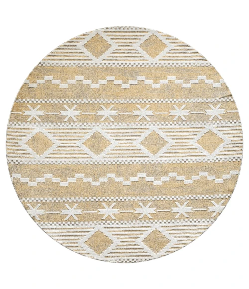 United Weavers Stratton Harvest  675-71524 7 ft. 11 in. X 7 ft. 11 in. Round Rug