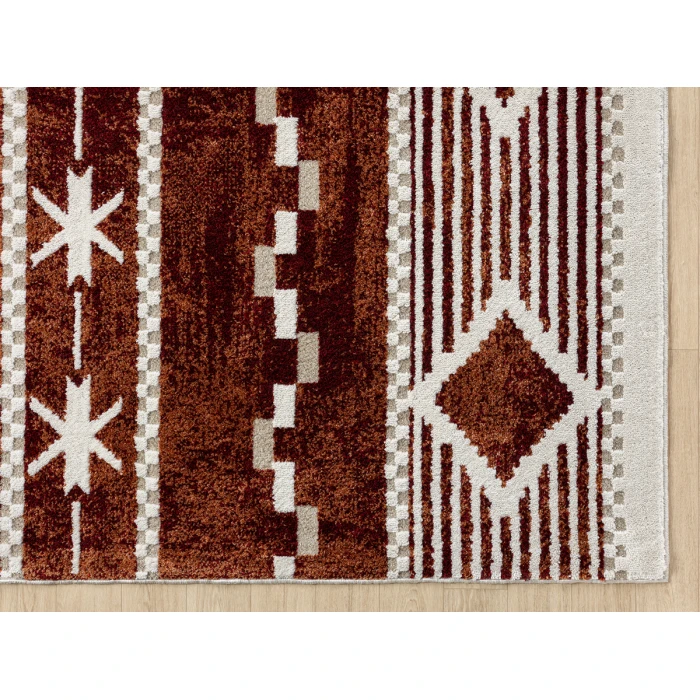 United Weavers Stratton Burgundy 675-71534 2 ft. 7 in. X 7 ft. 2 in. Rectangle Rug