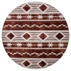 United Weavers Stratton Burgundy 675-71534 7 ft. 11 in. X 7 ft. 11 in. Round Rug
