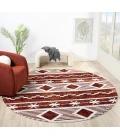 United Weavers Stratton Burgundy 675-71534 7 ft. 11 in. X 7 ft. 11 in. Round Rug