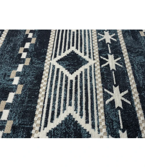 United Weavers Stratton Navy 675-71564 5 ft. 3 in. X 7 ft. 2 in. Rectangle Rug