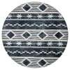 United Weavers Stratton Navy 675-71564 7 ft. 11 in. X 7 ft. 11 in. Round Rug