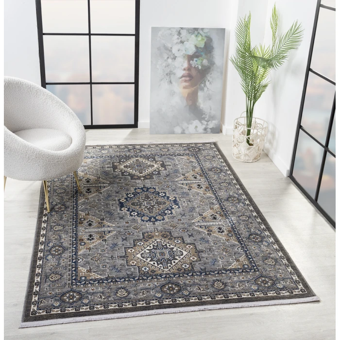 United Weavers Hudson Grey 680-50172 2 ft. 7 in. X 7 ft. 2 in. Rectangle Rug