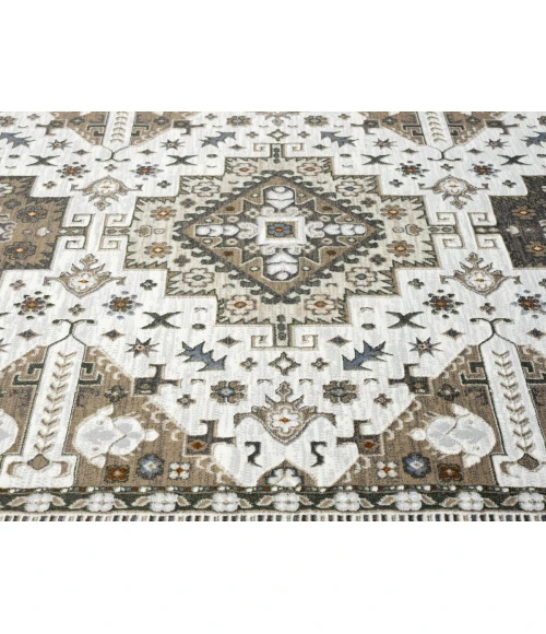 United Weavers Hudson Cream 680-50190 7 ft. 11 in. X 7 ft. 11 in. Round Rug