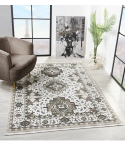 United Weavers Hudson Cream 680-50190 5 ft. 3 in. X 7 ft. 2 in. Rectangle Rug