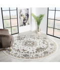 United Weavers Hudson Cream 680-50190 7 ft. 11 in. X 7 ft. 11 in. Round Rug