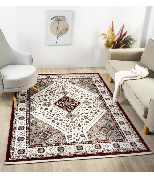 United Weavers Hudson Burgundy 680-50234 12 ft. 6 in. X 15 ft. Rectangle Rug