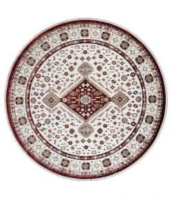 United Weavers Hudson Burgundy 680-50234 7 ft. 11 in. X 7 ft. 11 in. Round Rug
