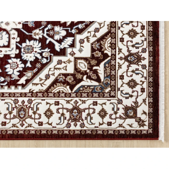 United Weavers Hudson Burgundy 680-50334 1 ft. 10 in. X 3 ft. Rectangle Rug