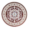 United Weavers Hudson Burgundy 680-50334 7 ft. 11 in. X 7 ft. 11 in. Round Rug