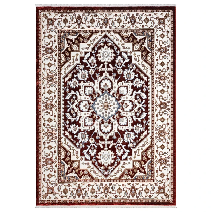 United Weavers Hudson Burgundy 680-50334 1 ft. 10 in. X 3 ft. Rectangle Rug