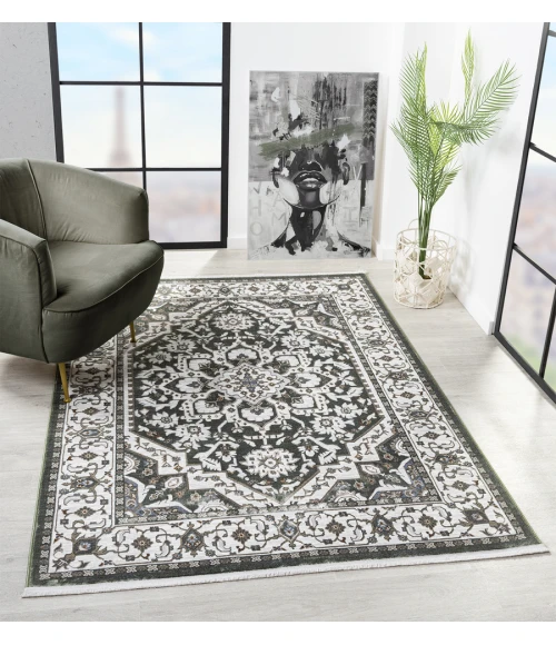 United Weavers Hudson Green 680-50345 7 ft. 10 in. X 10 ft. 6 in. Rectangle Rug