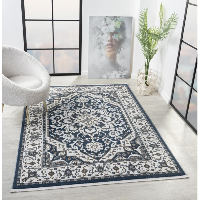 United Weavers Hudson Blue 680-50360 1 ft. 10 in. X 3 ft. Rectangle Rug