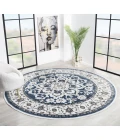 United Weavers Hudson Blue 680-50360 7 ft. 11 in. X 7 ft. 11 in. Round Rug