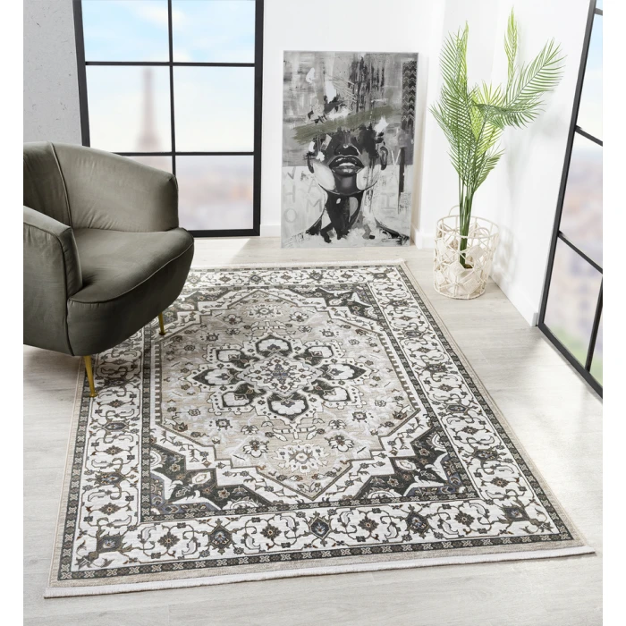 United Weavers Hudson Cream 680-50390 1 ft. 10 in. X 3 ft. Rectangle Rug