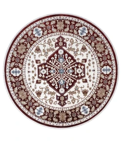 United Weavers Hudson Burgundy 680-50434 7 ft. 11 in. X 7 ft. 11 in. Round Rug