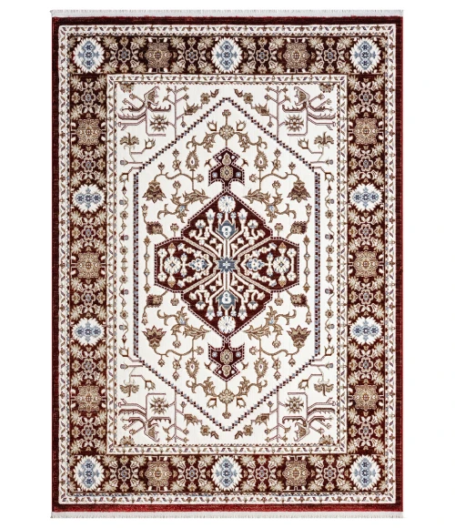 United Weavers Hudson Burgundy 680-50434 1 ft. 10 in. X 3 ft. Rectangle Rug