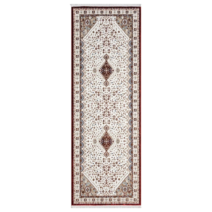 United Weavers Hudson Burgundy 680-50434 2 ft. 7 in. X 7 ft. 2 in. Rectangle Rug