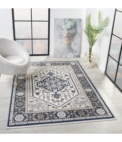 United Weavers Hudson Blue 680-50460 5 ft. 3 in. X 7 ft. 2 in. Rectangle Rug