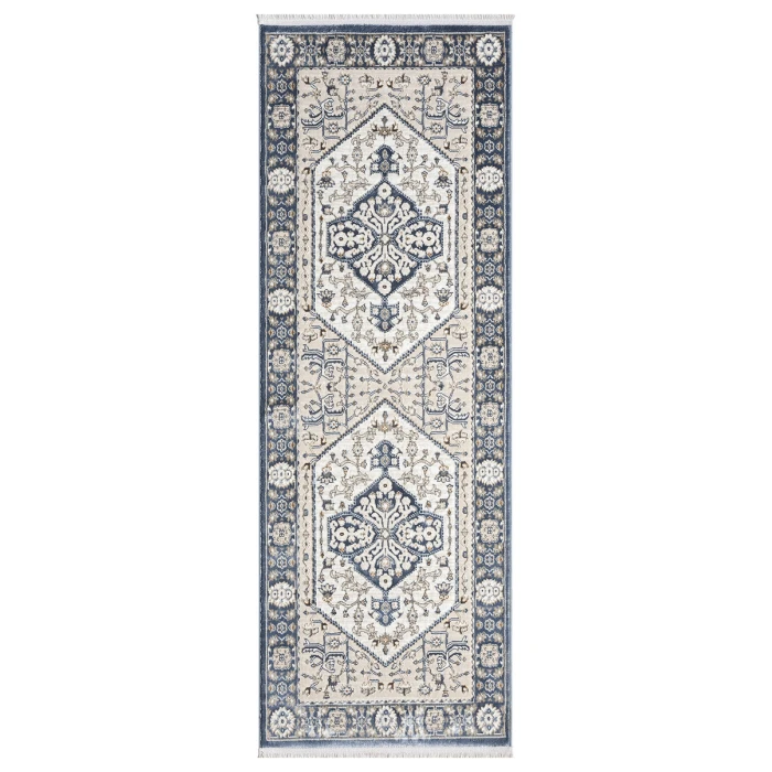United Weavers Hudson Blue 680-50460 2 ft. 7 in. X 7 ft. 2 in. Rectangle Rug