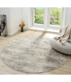 United Weavers Lexington Brown 720 95005 88R 7ft. 11in. x 7ft. 11in. Round Rug