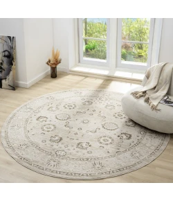 United Weavers Lexington Brown 720 95007 88R 7ft. 11in. x 7ft. 11in. Round Rug