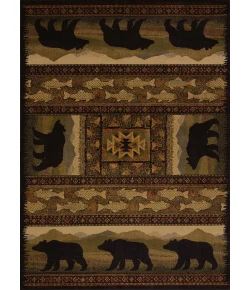 United Weavers Affinity 01943 Black Bears Lodge Area Rug 7 Ft. 10 X 10 Ft. 6 Rectangle
