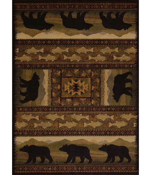 United Weavers Affinity Black-Bears-5x7 Rug
