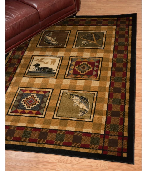 United Weavers Affinity Lodge 750-4143 1 ft. 10 in. X 3 ft. Rectangle Rug