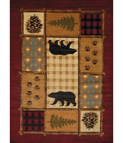 United Weavers Affinity 05775 Lodge Mosaic Multi Area Rug 5 Ft. 3 X 7 Ft. 2 Rectangle