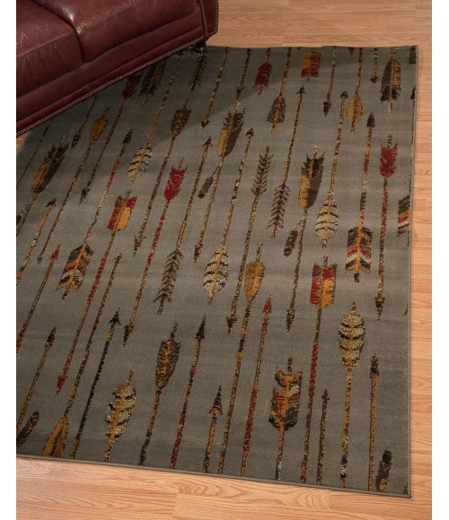 United Weavers of America AFFINITY-QUILTED-ARROW-BL/GRY-912-06367 Area Rug