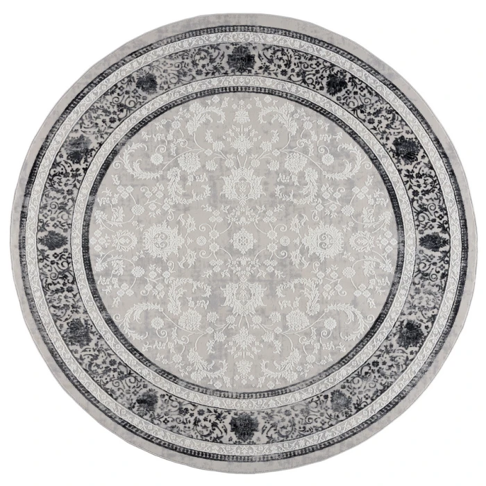 United Weavers Reserve Grey 770-30172 7 ft. 11 in. X 7 ft. 11 in. Round Rug