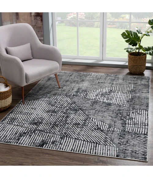 United Weavers Reserve Grey 770-30572 5 ft. 3 in. X 7 ft. 2 in. Rectangle Rug
