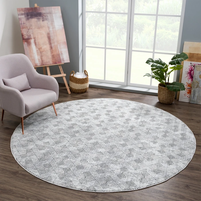 United Weavers Reserve Black 770-30670 7 ft. 11 in. X 7 ft. 11 in. Round Rug