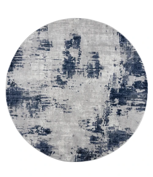 United Weavers Reserve Blue 770-30760 7 ft. 11 in. X 7 ft. 11 in. Round Rug