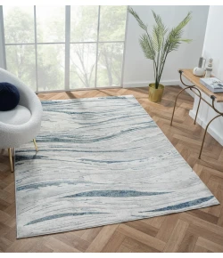 United Weavers Orion Blue 775-41060 5 ft. 3 in. X 7 ft. 2 in. Rectangle Rug