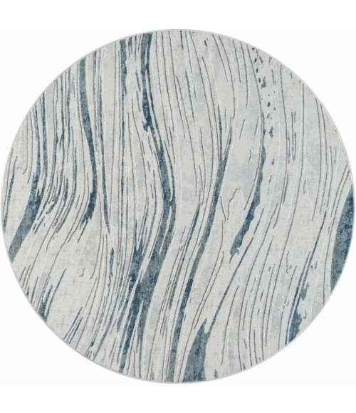 United Weavers Orion Blue 775-41060 7 ft. 11 in. X 7 ft. 11 in. Round Rug