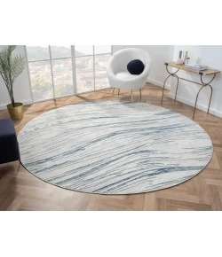 United Weavers Orion Blue 775-41060 7 ft. 11 in. X 7 ft. 11 in. Round Rug