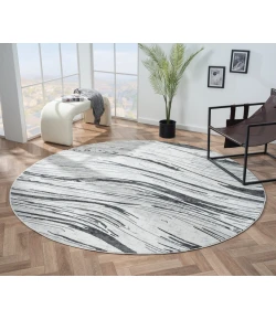 United Weavers Orion Grey 775-41072 7 ft. 11 in. X 7 ft. 11 in. Round Rug