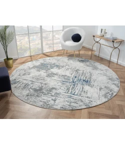 United Weavers Orion Blue 775-41160 7 ft. 11 in. X 7 ft. 11 in. Round Rug