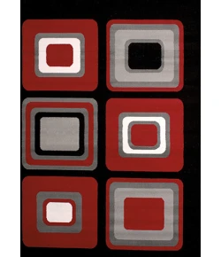 United Weavers Dallas 10330 Spaces Red Area Rug 7 Ft. 10 X 10 Ft. 6 Rectangle