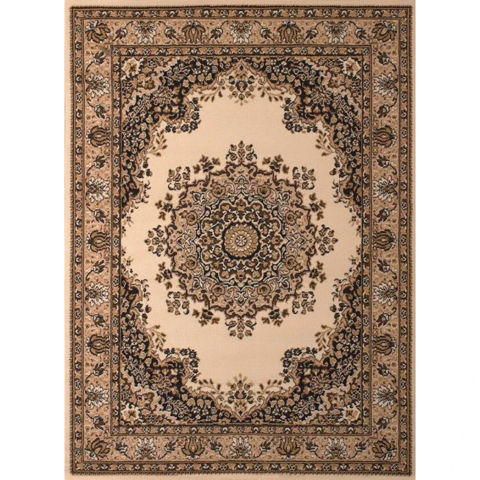 United Weavers of America DALLAS-FLORAL-KIRMAN-IVORY-58-10115 Area Rug