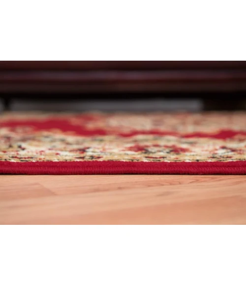 United Weavers of America DALLAS-FLORAL-KIRMAN-RED-58-10130 Area Rug