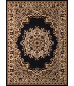United Weavers Dallas 10170 Floral Kirman Black Area Rug 5 Ft. 3 X 7 Ft. 2 Rectangle