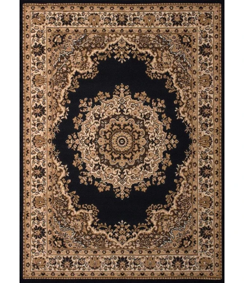 United Weavers of America DALLAS-FLORAL-KIRMAN-BLACK-58-10170 Area Rug