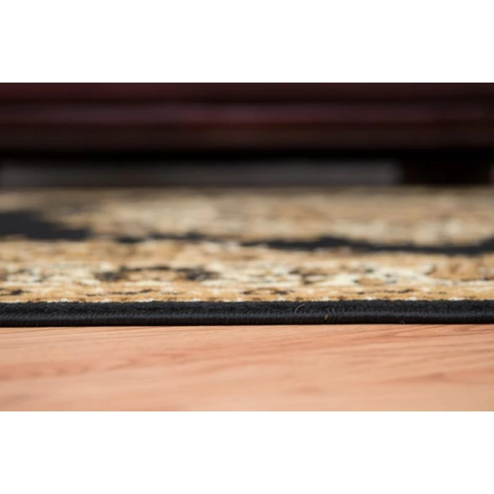 United Weavers of America DALLAS-FLORAL-KIRMAN-BLACK-58-10170 Area Rug