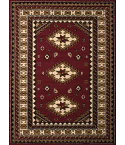 United Weavers Dallas Burgundy 851-10235 1 ft. 11 in. X 3 ft. 3 in. Rectangle Rug